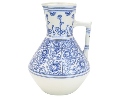 Lot 399 - A Minton Formosa pattern aesthetic movement water jug.