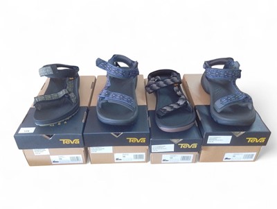 Lot 124 - Four Pairs of Men's Teva Walking Sandals
