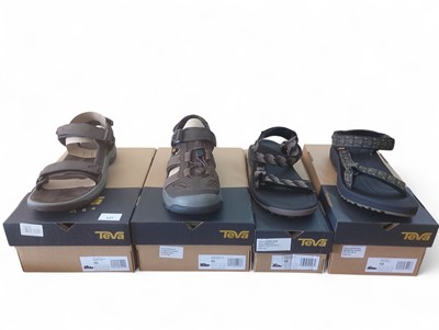 Lot 127 - Four Pairs of Men's Teva Walking Sandals