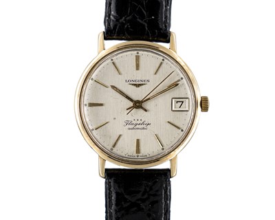 Lot 225 - LONGINES - A Flagship 9k automatic gentleman's wristwatch, ref. 3418.
