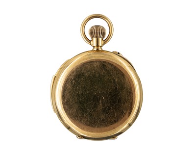 Lot 240 - An 18ct yellow gold cased, quarter repeater, keyless wind open-faced pocket watch.