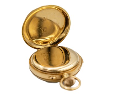 Lot 240 - An 18ct yellow gold cased, quarter repeater, keyless wind open-faced pocket watch.