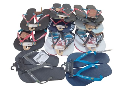 Lot 137 - Eight Pairs of Havaianas and Two Ipanema Flip Flops