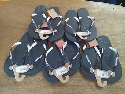 Lot 135A - Five Pairs of Havaianas Flip Flops