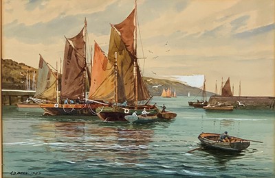 Lot 127 - Wilfred KNOX (1884-1966) Drying Sails...