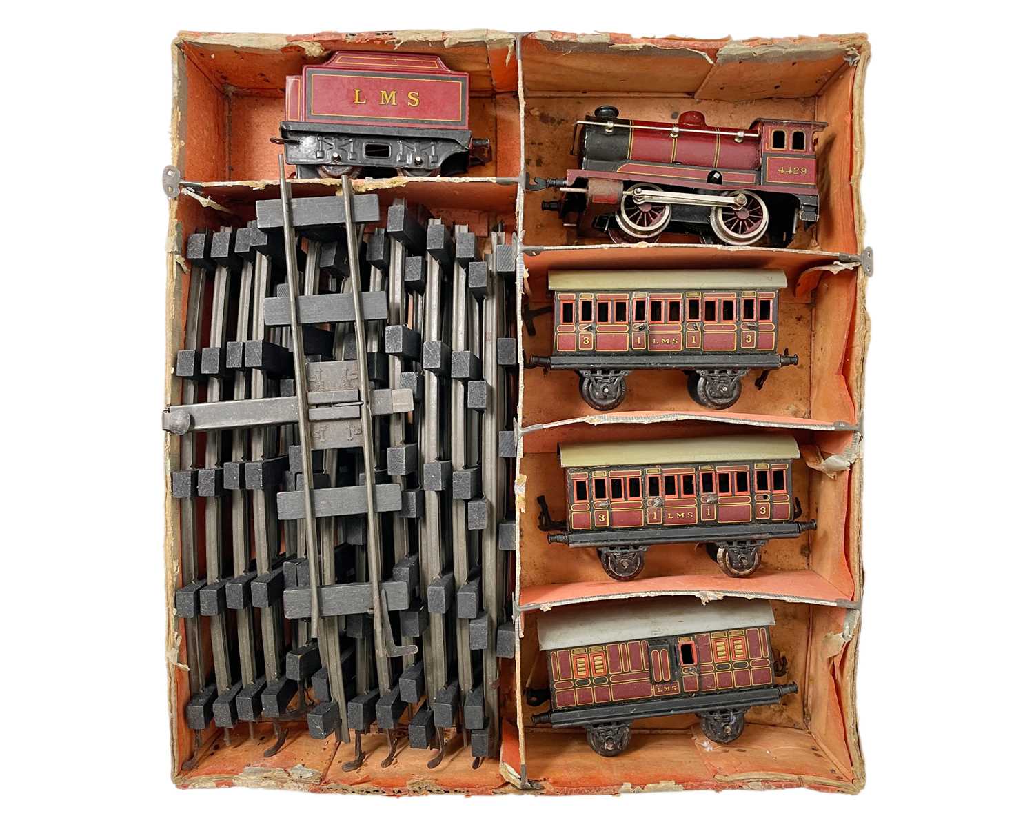 Lot 407 - A Bing Trains boxed railway set.