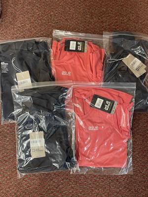 Lot 265 - Five Jack Wolfskin Ladies T-shirts.