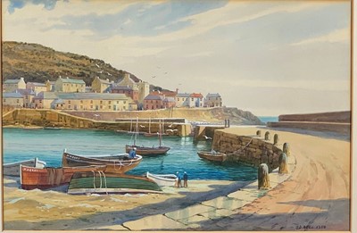 Lot 128 - Wilfred KNOX (1884-1966) Mousehole Watercolour...