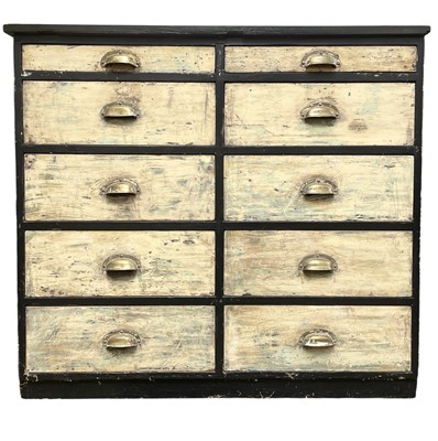 Lot 895 - A mahogany and pine chest.