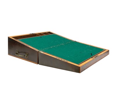 Lot 28 - A George III mahogany, inlaid and crossbanded writing slope.
