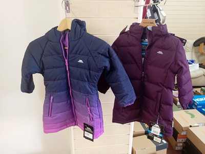 Lot 346 - Two Female Children's Trespass Casual Jackets