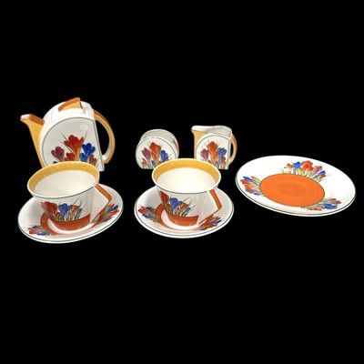 Lot 2 - A Clarice Cliff, Bizarre Crocus " Tea For Two "...