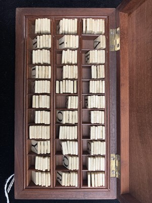 Lot 95 - A set of 19th century bone counters, engraved...