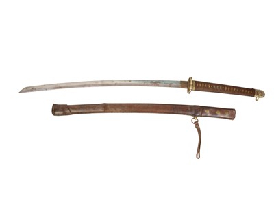 Lot 635 - A Japanese Samurai kutana sword, signed Suzuki.