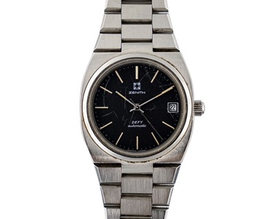 Lot 202 - ZENITH - A Defy automatic stainless steel gentleman's automatic wristwatch.