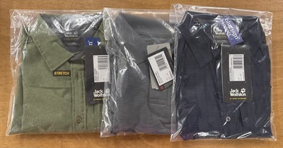 Lot 420 - Three Jack Wolfskin Men’s Shirts