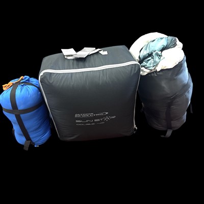 Lot 319 - A Sun Star 400 double sleeping bag a VW double and a vango junior.