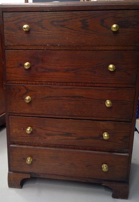 Lot 25 - An Oak, Chest of Drawers. The Chest measures...