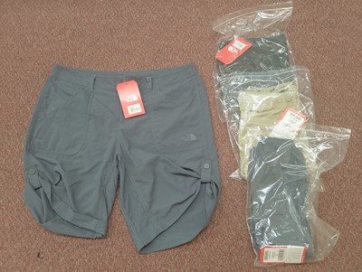 Lot 383 - Four Pairs of Ladies The North Face Shorts