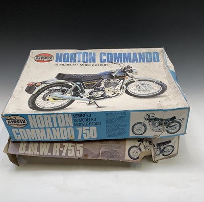 Lot 530 - Model kits. Airfix BMW R-75/5 and Norton...