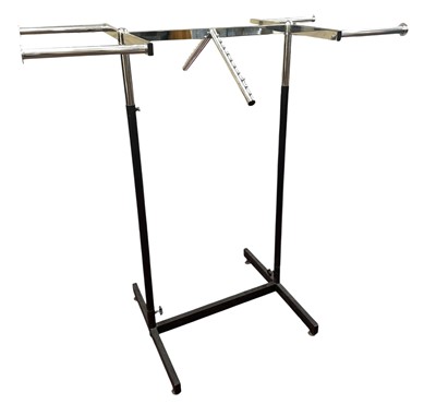 Lot 576 - A height adjustable clothes display rack.