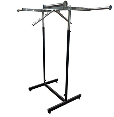 Lot 575 - A height adjustable clothes rail.
