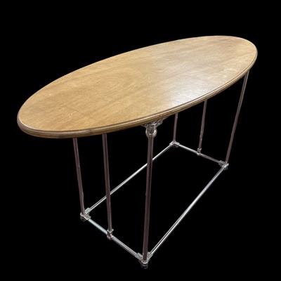 Lot 570 - A fixed height clothing display rail.