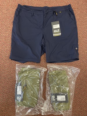 Lot 556 - Three pairs of Jack Wolfskin Women's Desert Shorts.