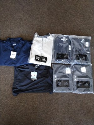 Lot 503 - Adidas golf tops and bags