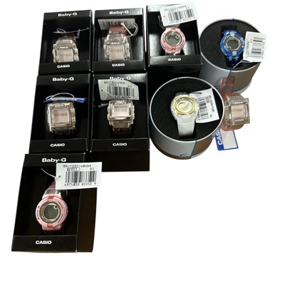 Lot 557 - Nine Casio Baby G's.
