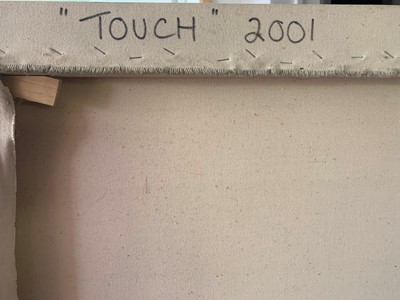 Lot 1250 - CAROL ROBERTSON (b. 1955) Touch Oil on canvas...