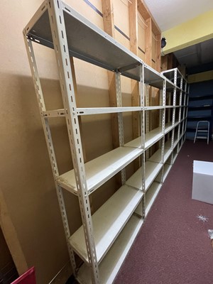 Lot 588 - Steel Shelving.