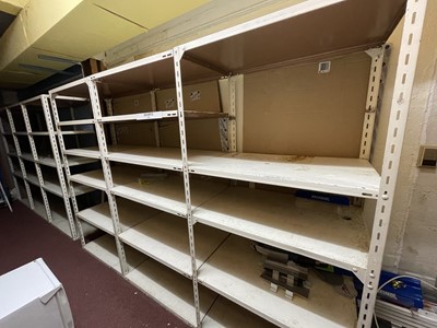 Lot 589 - Steel Shelving.