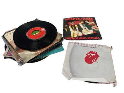 Lot 73 - 7" singles, The Rolling Stones, along with...