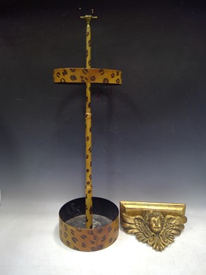 Lot 167 - A metal umbrella/stick stand, painted with a...