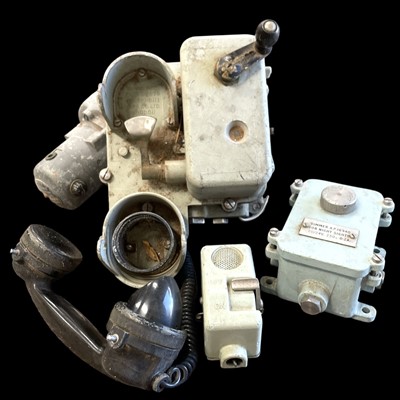 Lot 49 - An Admiralty Mk 15 telephone, Patent number...