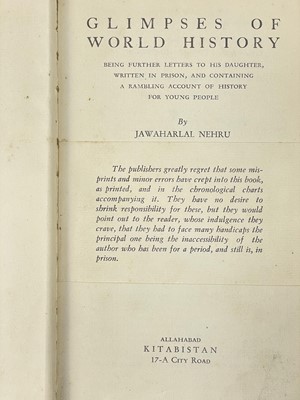 Lot 115 - (India) Jawaharlal Nehru