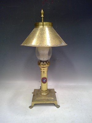 Lot 86 - A Reproduction, Brass Titanic Lamp. The Lamp...