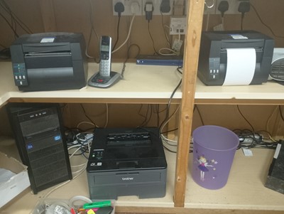 Lot 599 - Printers, Computers and Security Tags