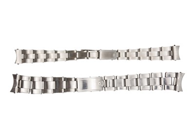 Lot 269 - ROLEX - Two vintage stainless steel Oyster gentleman's and lady's bracelets.