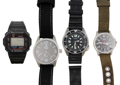 Lot 272 - A selection of four gentlemen's quartz wristwatches.