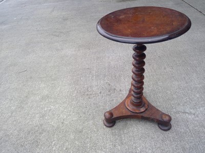 Lot 16 - An Antique, Mahogany Wine Table with a Turned...