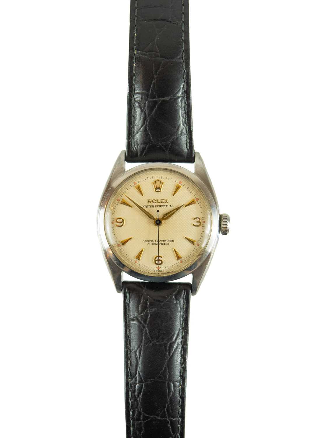 Lot 210 - ROLEX - An Oyster Perpetual Officially Certified Chronometer stainless steel gentleman's wristwatch.