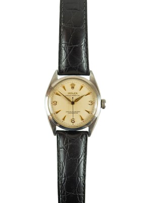 Lot 210 - ROLEX - An Oyster Perpetual Officially Certified Chronometer stainless steel gentleman's wristwatch.