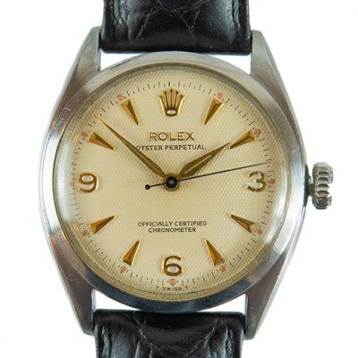 Lot 210 - ROLEX - An Oyster Perpetual Officially Certified Chronometer stainless steel gentleman's wristwatch.