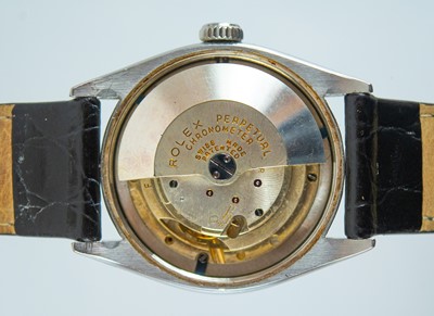 Lot 210 - ROLEX - An Oyster Perpetual Officially Certified Chronometer stainless steel gentleman's wristwatch.