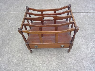 Lot 36 - A Mahogany Canterbury. The piece is 46cm tall,...