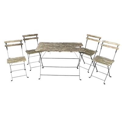 Lot 92 - IKEA Tarno outdoor table and four chairs. The...