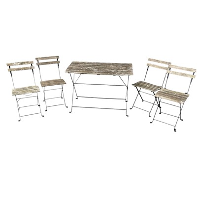 Lot 93 - An IKEA Tarno outdoor table 54 x 100cm and...