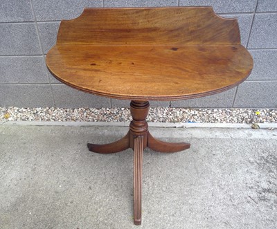 Lot 35 - A Mahogany Demi-Lune Hall Table. The Table...
